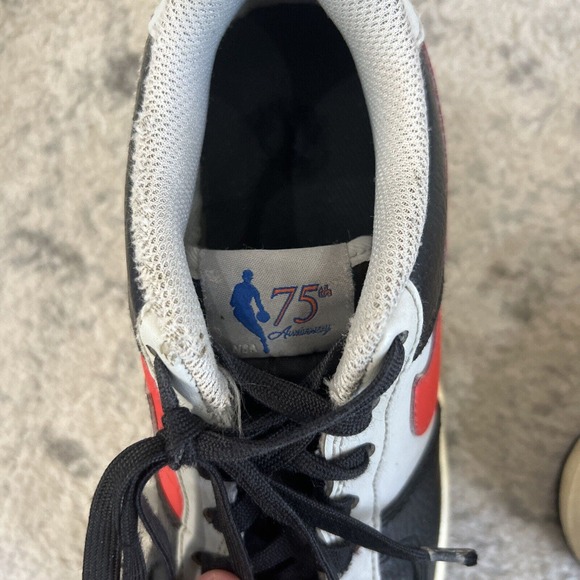 Size 5 Nike Air Force 1 ‘07 LV8 x NBA 75th Anniversary Trail Blazers Black Res - Picture 12 of 15